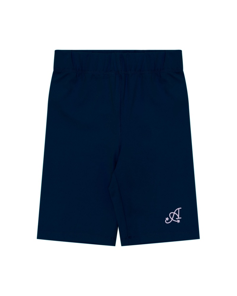 Short Bape Slim fit Bleu Marine Bleu Femme | YJQ-88566965